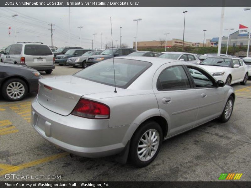 Brilliant Silver Metallic / Dark Slate Gray 2002 Chrysler Sebring LX Sedan
