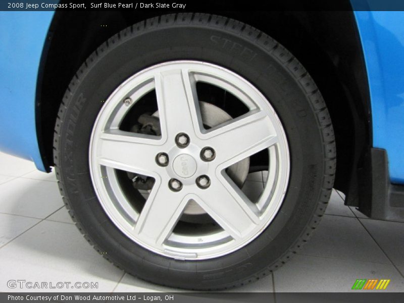 Surf Blue Pearl / Dark Slate Gray 2008 Jeep Compass Sport