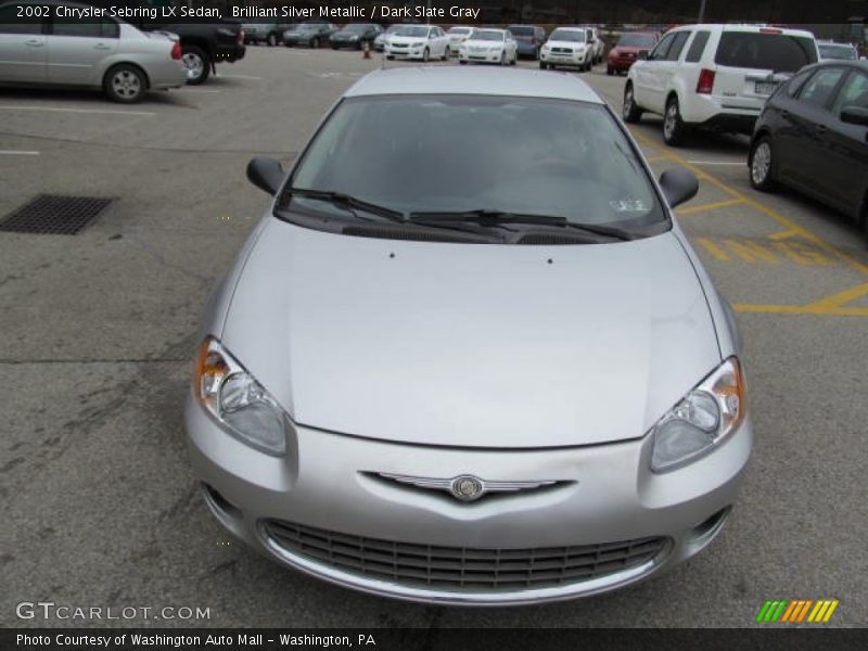 Brilliant Silver Metallic / Dark Slate Gray 2002 Chrysler Sebring LX Sedan
