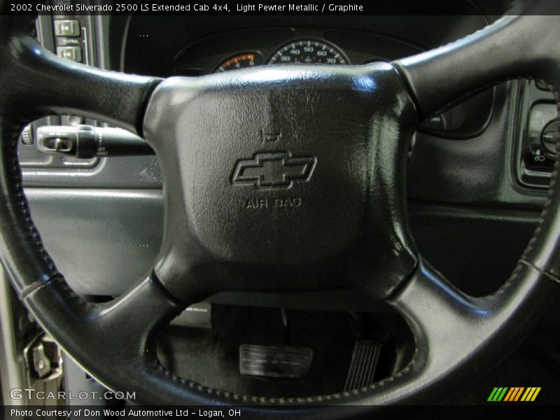 Light Pewter Metallic / Graphite 2002 Chevrolet Silverado 2500 LS Extended Cab 4x4