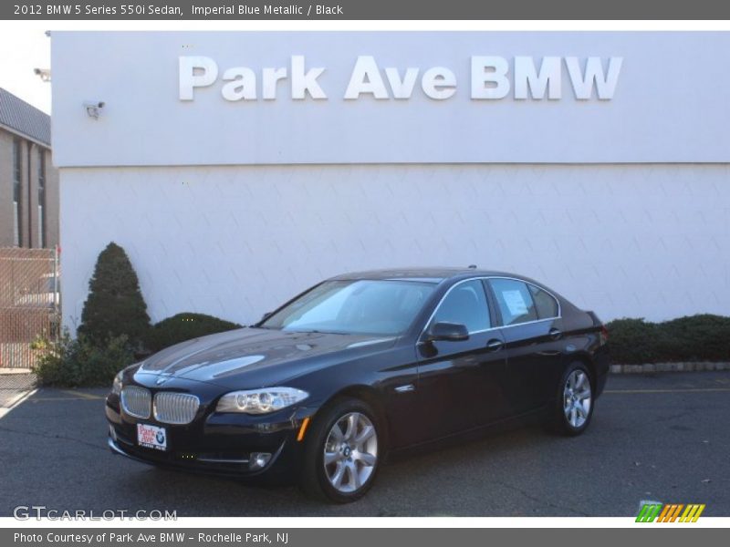 Imperial Blue Metallic / Black 2012 BMW 5 Series 550i Sedan