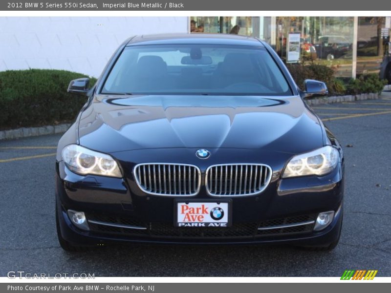 Imperial Blue Metallic / Black 2012 BMW 5 Series 550i Sedan