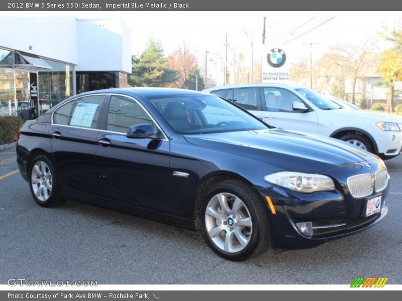 Imperial Blue Metallic / Black 2012 BMW 5 Series 550i Sedan