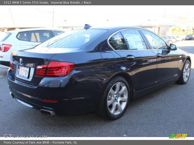 Imperial Blue Metallic / Black 2012 BMW 5 Series 550i Sedan