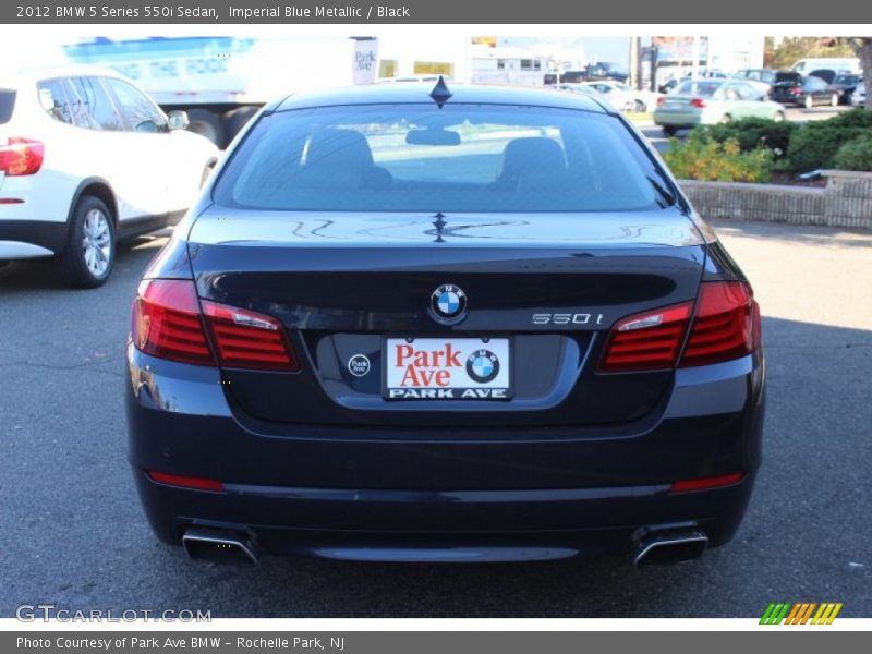 Imperial Blue Metallic / Black 2012 BMW 5 Series 550i Sedan