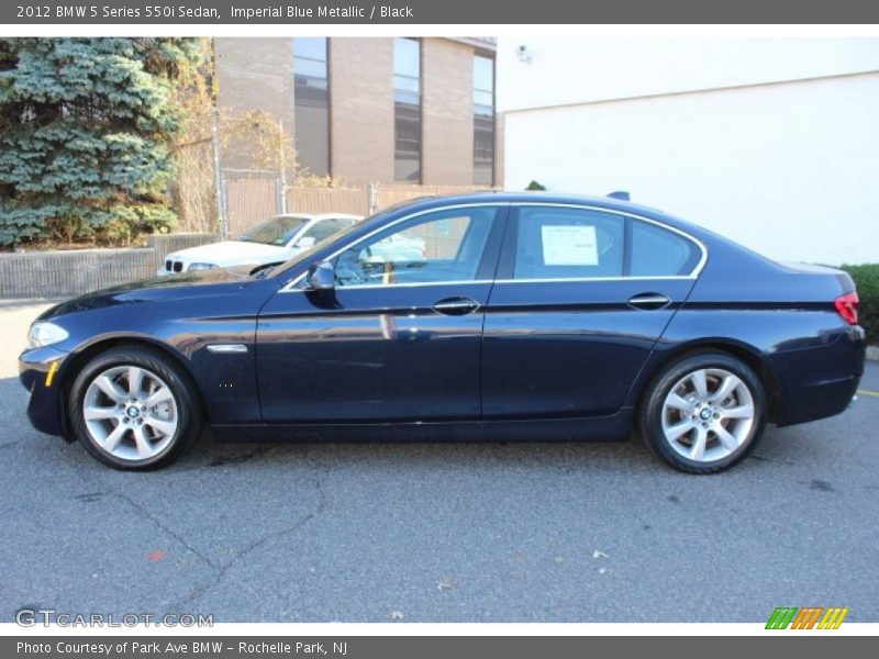 Imperial Blue Metallic / Black 2012 BMW 5 Series 550i Sedan