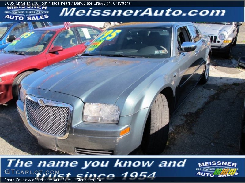 Satin Jade Pearl / Dark Slate Gray/Light Graystone 2005 Chrysler 300