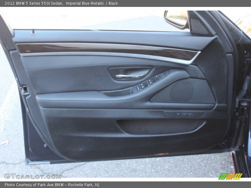 Imperial Blue Metallic / Black 2012 BMW 5 Series 550i Sedan