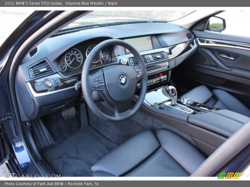 Imperial Blue Metallic / Black 2012 BMW 5 Series 550i Sedan
