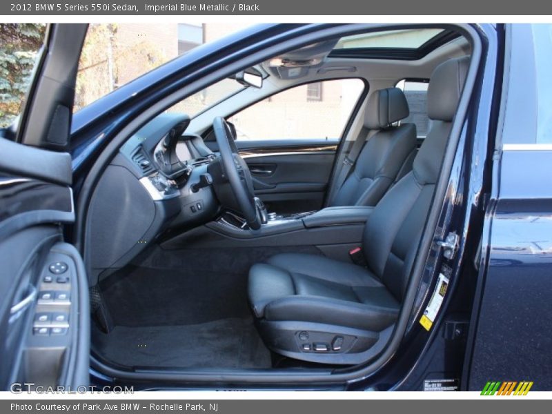 Imperial Blue Metallic / Black 2012 BMW 5 Series 550i Sedan