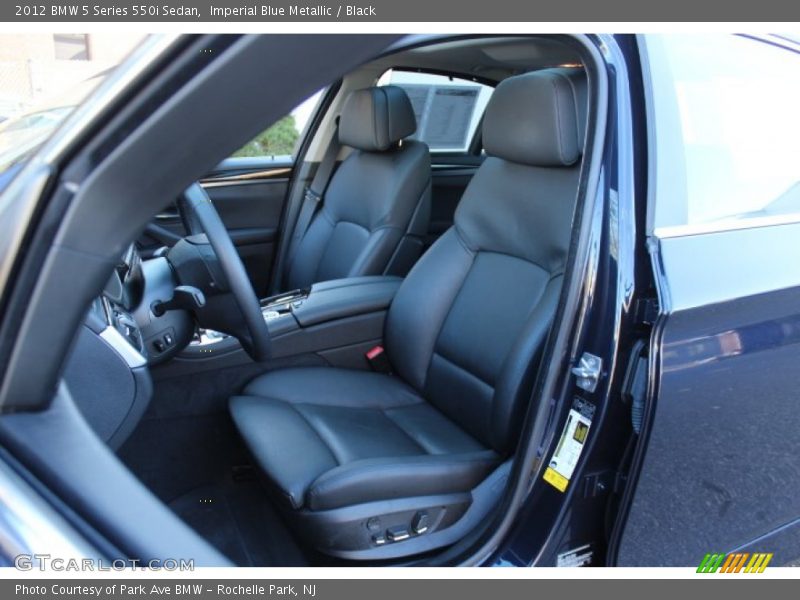 Imperial Blue Metallic / Black 2012 BMW 5 Series 550i Sedan
