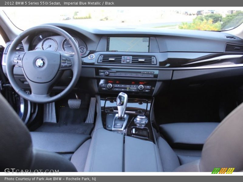 Imperial Blue Metallic / Black 2012 BMW 5 Series 550i Sedan