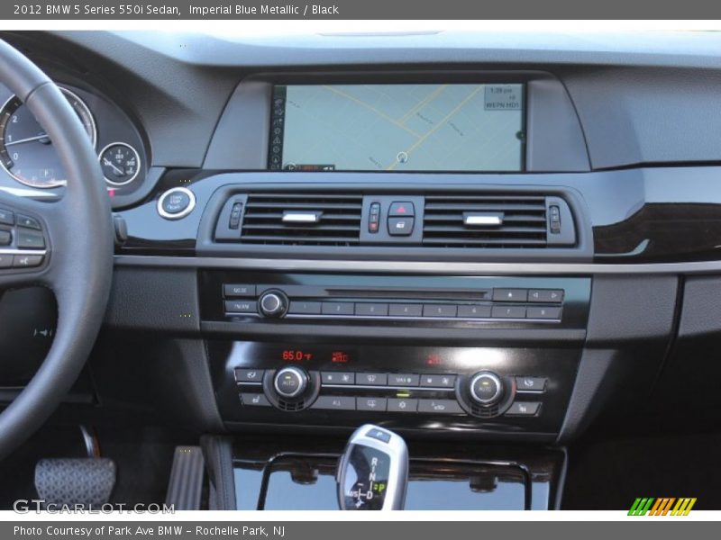 Imperial Blue Metallic / Black 2012 BMW 5 Series 550i Sedan
