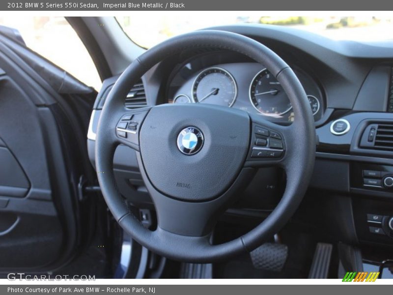 Imperial Blue Metallic / Black 2012 BMW 5 Series 550i Sedan