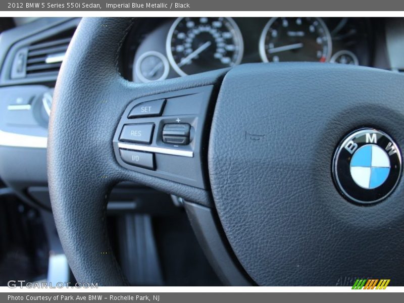 Imperial Blue Metallic / Black 2012 BMW 5 Series 550i Sedan
