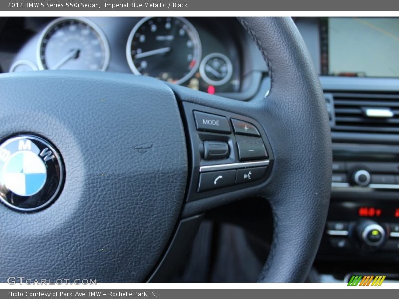 Imperial Blue Metallic / Black 2012 BMW 5 Series 550i Sedan