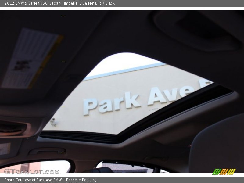 Imperial Blue Metallic / Black 2012 BMW 5 Series 550i Sedan
