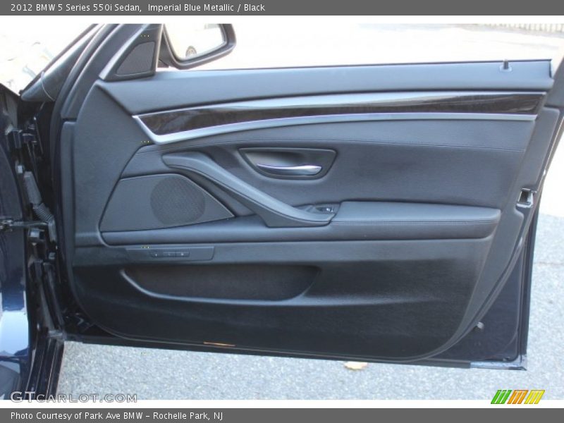 Imperial Blue Metallic / Black 2012 BMW 5 Series 550i Sedan