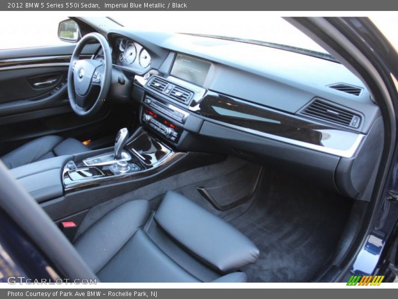 Imperial Blue Metallic / Black 2012 BMW 5 Series 550i Sedan