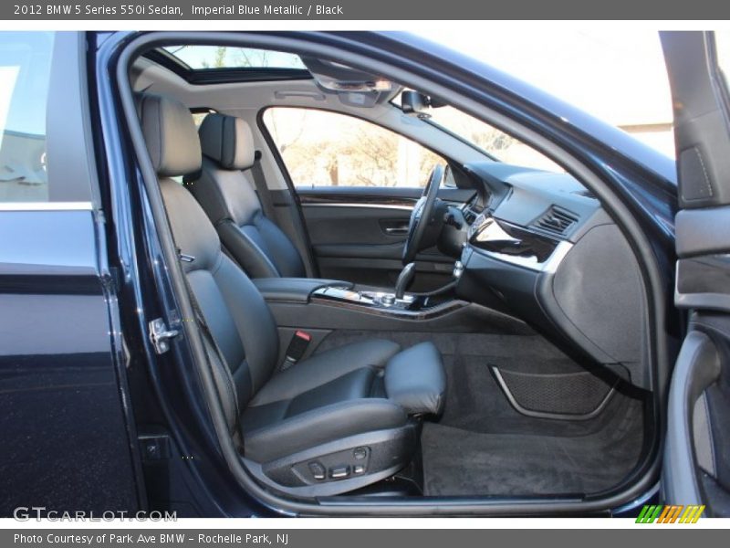 Imperial Blue Metallic / Black 2012 BMW 5 Series 550i Sedan