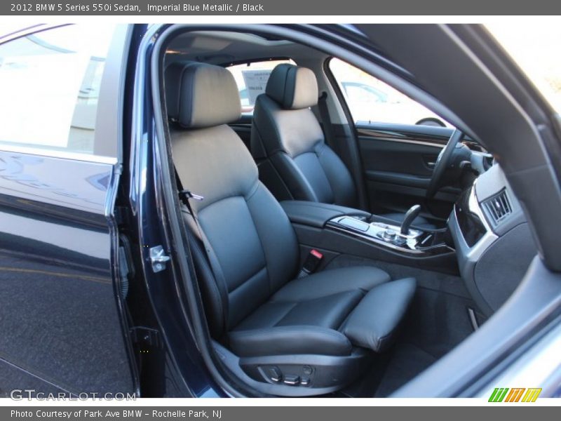 Imperial Blue Metallic / Black 2012 BMW 5 Series 550i Sedan