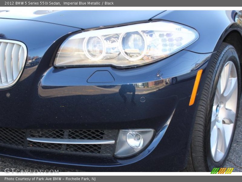 Imperial Blue Metallic / Black 2012 BMW 5 Series 550i Sedan