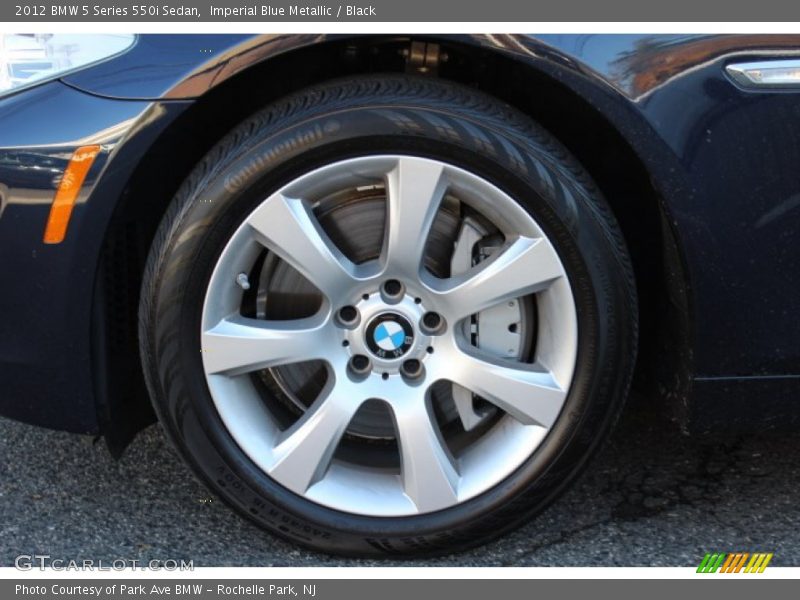 Imperial Blue Metallic / Black 2012 BMW 5 Series 550i Sedan