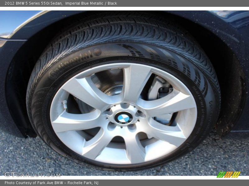 Imperial Blue Metallic / Black 2012 BMW 5 Series 550i Sedan