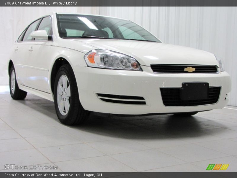 White / Ebony 2009 Chevrolet Impala LT