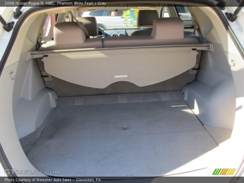 Phantom White Pearl / Gray 2008 Nissan Rogue SL AWD