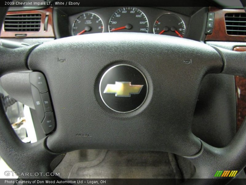White / Ebony 2009 Chevrolet Impala LT