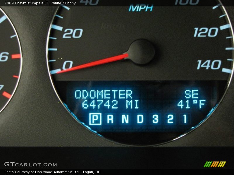 White / Ebony 2009 Chevrolet Impala LT