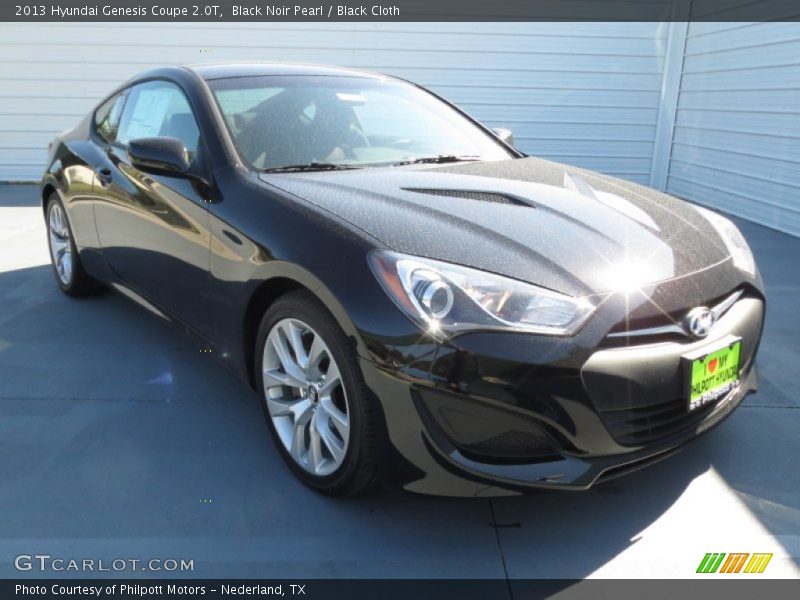 Black Noir Pearl / Black Cloth 2013 Hyundai Genesis Coupe 2.0T