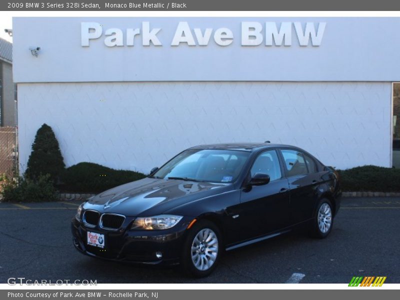 Monaco Blue Metallic / Black 2009 BMW 3 Series 328i Sedan