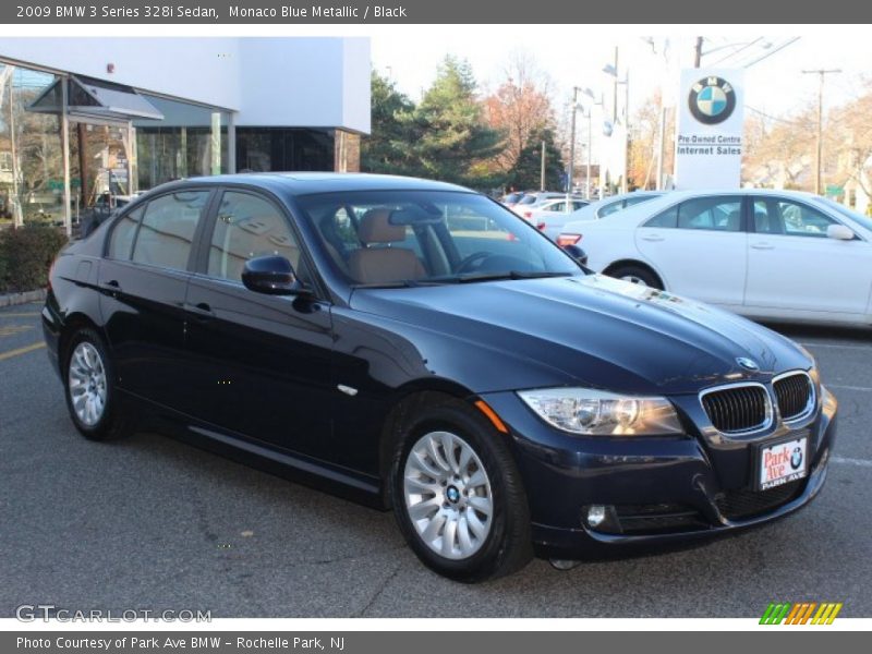 Monaco Blue Metallic / Black 2009 BMW 3 Series 328i Sedan