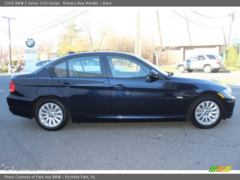 Monaco Blue Metallic / Black 2009 BMW 3 Series 328i Sedan