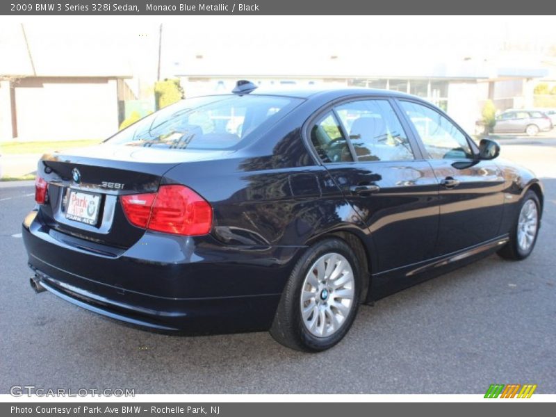 Monaco Blue Metallic / Black 2009 BMW 3 Series 328i Sedan
