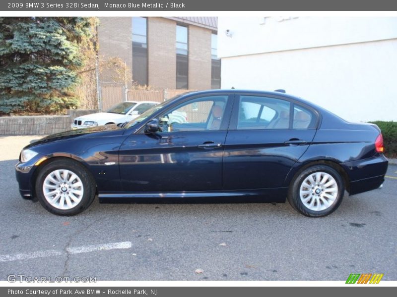 Monaco Blue Metallic / Black 2009 BMW 3 Series 328i Sedan