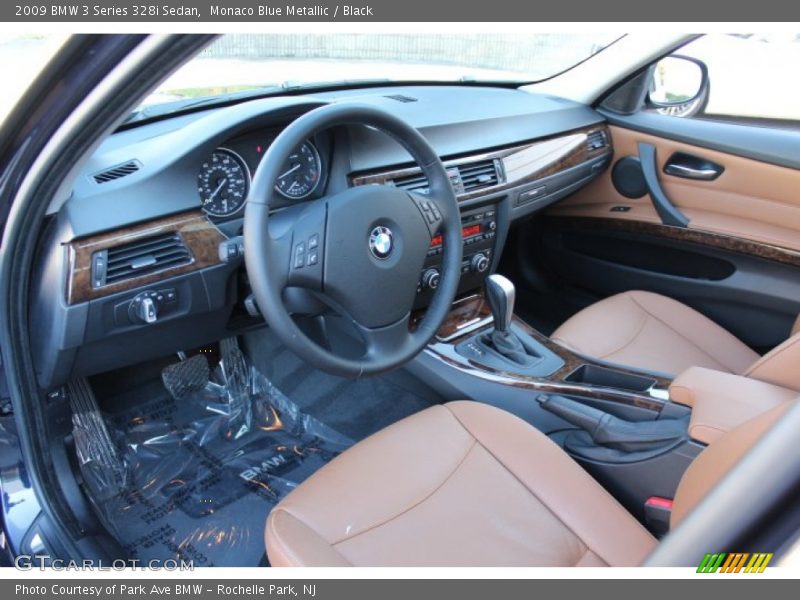 Monaco Blue Metallic / Black 2009 BMW 3 Series 328i Sedan