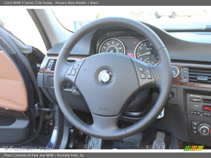Monaco Blue Metallic / Black 2009 BMW 3 Series 328i Sedan