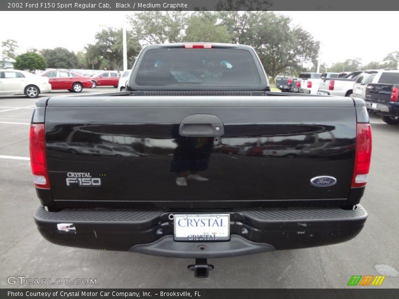 Black / Medium Graphite 2002 Ford F150 Sport Regular Cab