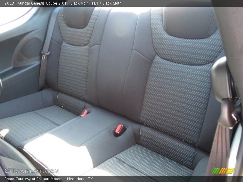 Rear Seat of 2013 Genesis Coupe 2.0T
