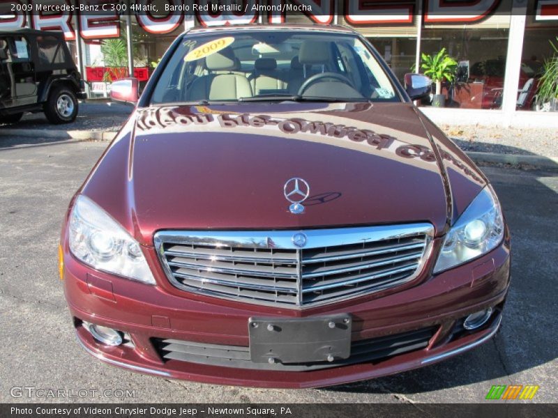 Barolo Red Metallic / Almond/Mocha 2009 Mercedes-Benz C 300 4Matic