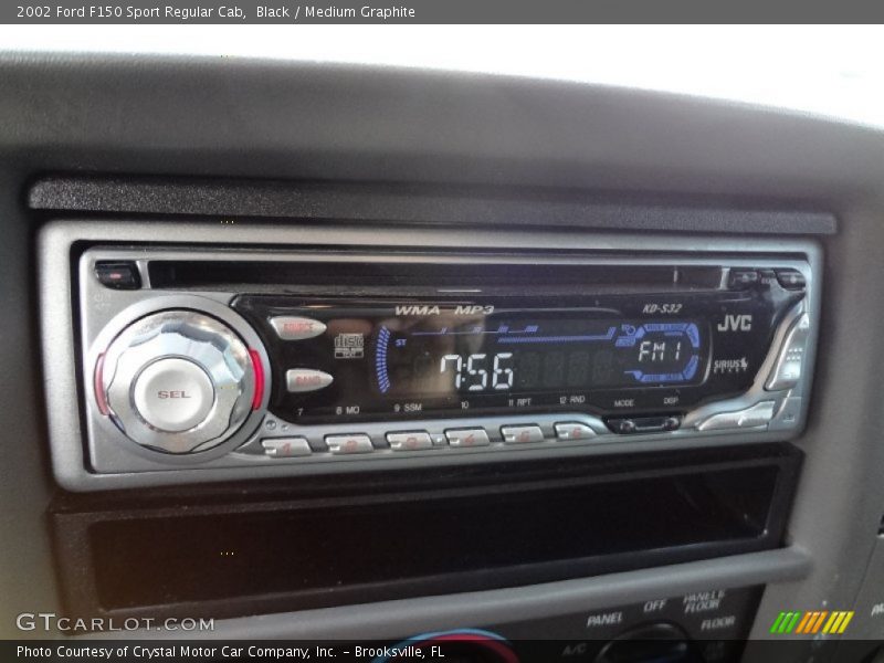 Black / Medium Graphite 2002 Ford F150 Sport Regular Cab