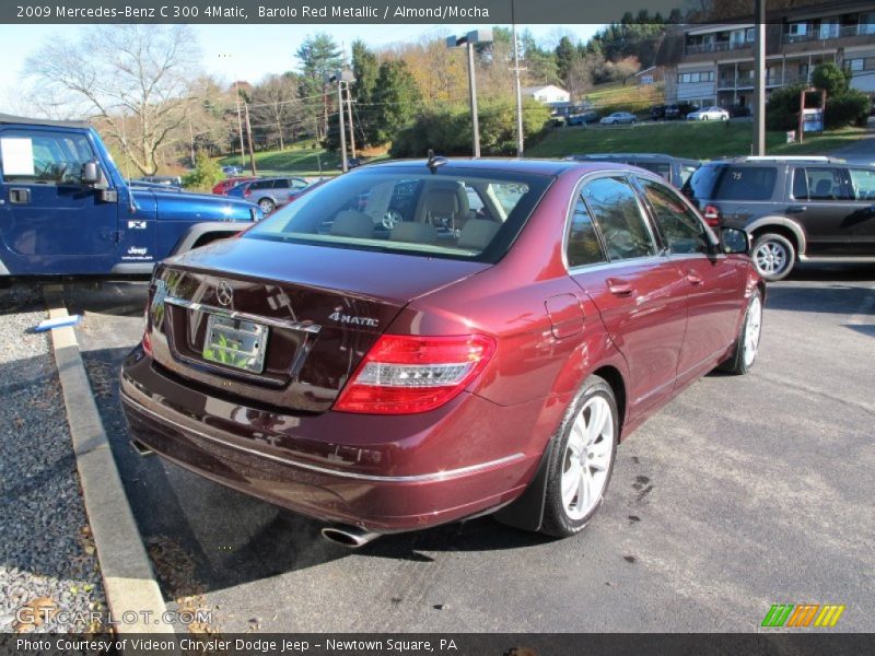 Barolo Red Metallic / Almond/Mocha 2009 Mercedes-Benz C 300 4Matic