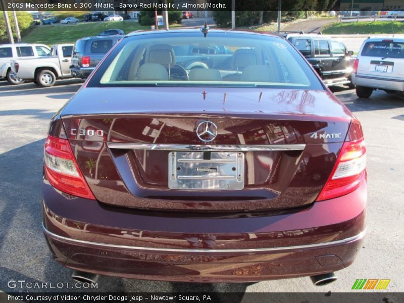 Barolo Red Metallic / Almond/Mocha 2009 Mercedes-Benz C 300 4Matic