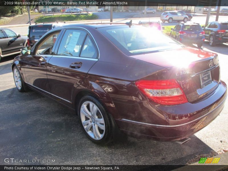 Barolo Red Metallic / Almond/Mocha 2009 Mercedes-Benz C 300 4Matic