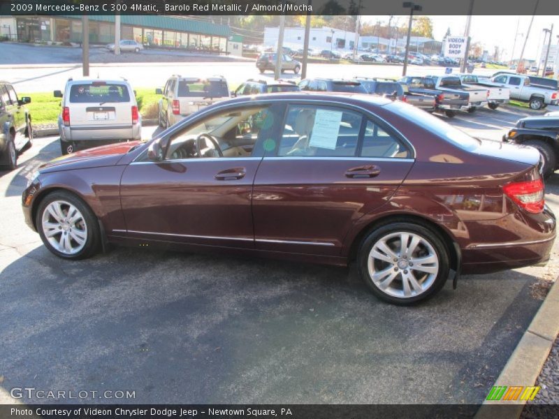 Barolo Red Metallic / Almond/Mocha 2009 Mercedes-Benz C 300 4Matic