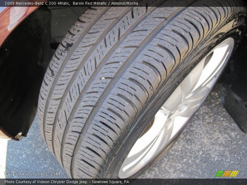 Barolo Red Metallic / Almond/Mocha 2009 Mercedes-Benz C 300 4Matic