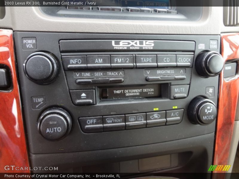Burnished Gold Metallic / Ivory 2003 Lexus RX 300